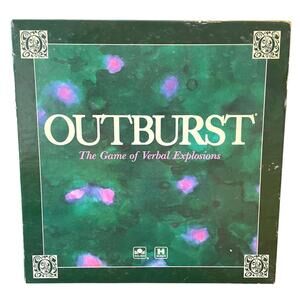 Outburst Board Game 1986 Vintage Complete w/ Sealed Card Deck Pristine Condition